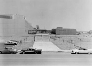 Johnson Hall exterior in 1961