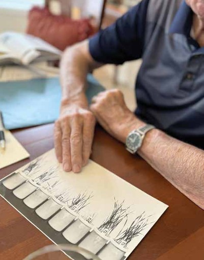 Dr. Jim Cook explains his research on take-all decline at his home in June of 2026.